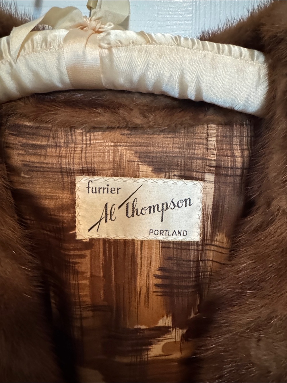Thompson Rich Chestnut Fur Peacoat - Picture 2 of 5